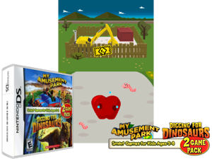Game Thumbnail - 2 Game Pack - My Amusement Park + Digging for Dinosaurs (USA)